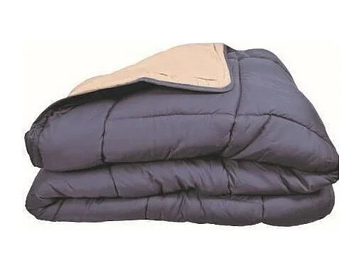 Couette Microfibre 400g/m2 CALGARY Petrole + Mastic 140x200cm