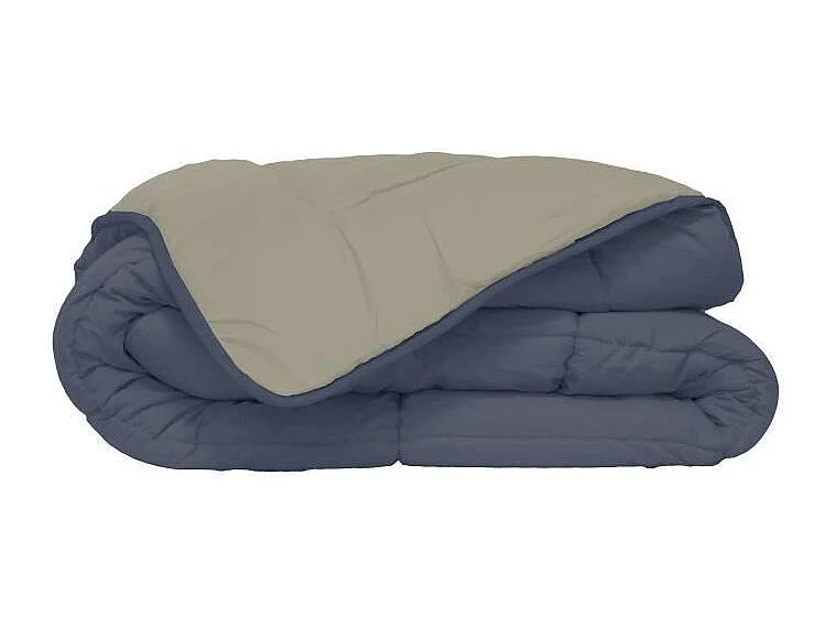 Couette Microfibre 400g/m2 CALGARY Petrole + Mastic 140x200cm