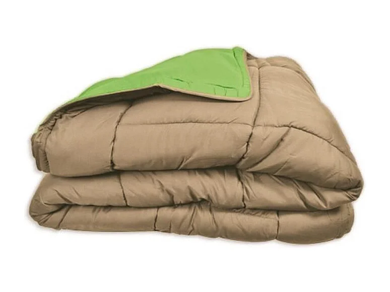 Couette Microfibre 400g/m² CALGARY Anis & Nude 140x200cm