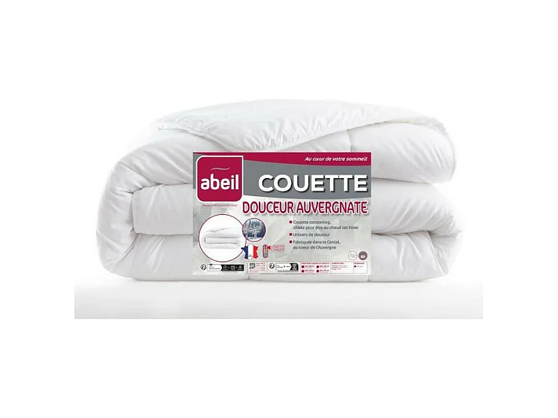 Edredón Suavidad Auvergnate Cálido 200 x 200 cm - Fabricación Francesa - Invierno Acogedor
