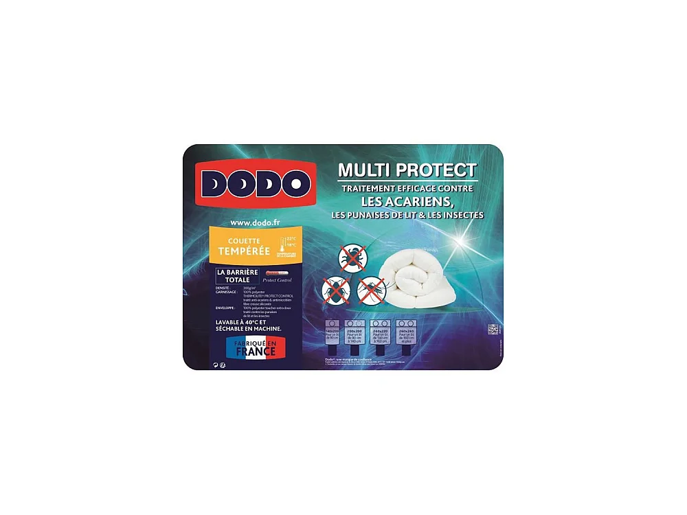 Couette tempérée MULTIPROTECT - 220 x 240 cm DODO