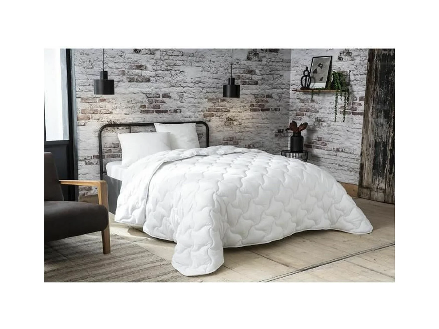ABEIL Couette chaude Douceur Absolue 220x240 cm blanc