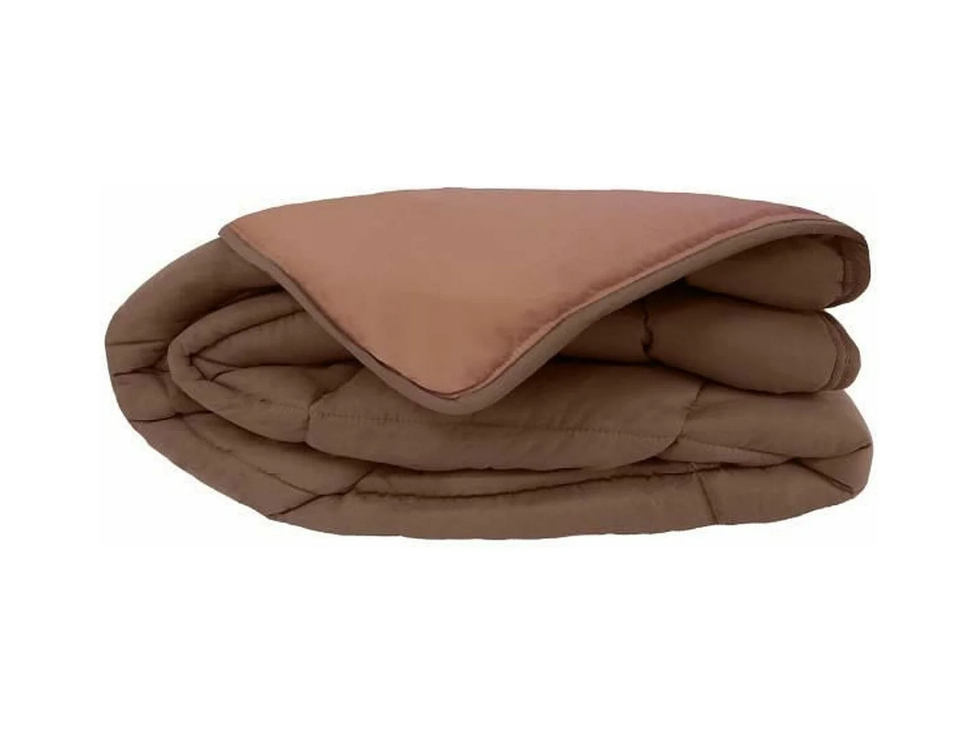 Piumone caldo in microfibra 400 gr/m2 CALGARY Choco + Moka 200x200cm