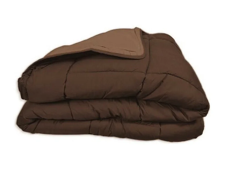 Warme Mikrofaserdecke 400 gr/m2 CALGARY Choco + Moka 200x200cm