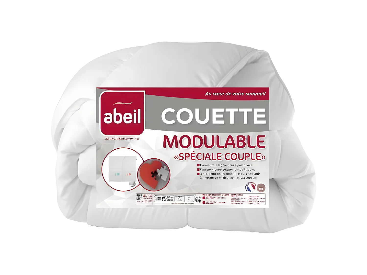 ABEIL Couette MODULABLE Special Couple 240x260cm