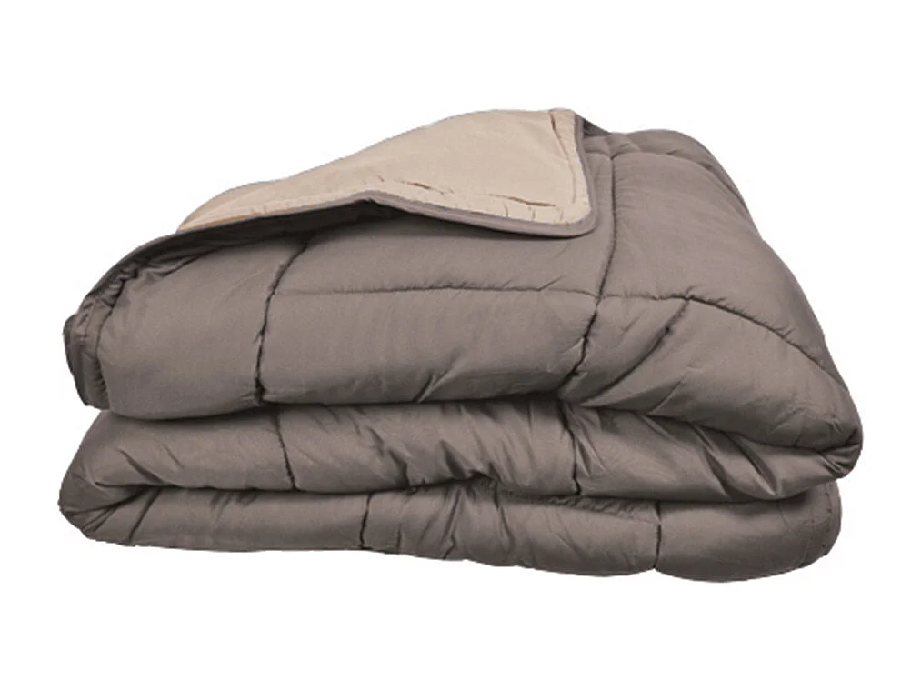 Couette Réversible Bicolore Microfibre 400 gr/m² - Toucher Peau de Pêche - Plusieurs Tailles et Coloris Disponibles