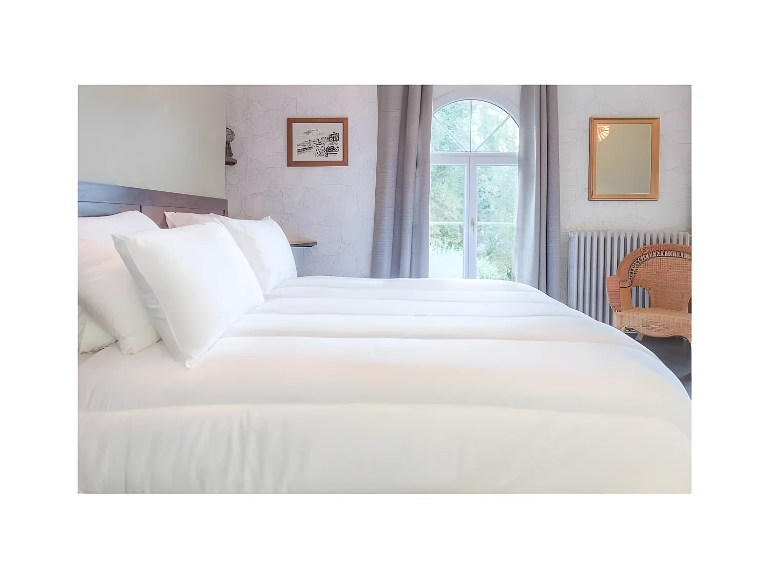 BLANREVE Couette chaude Percale - Anti-acariens - 350g/m2 - 200x200cm