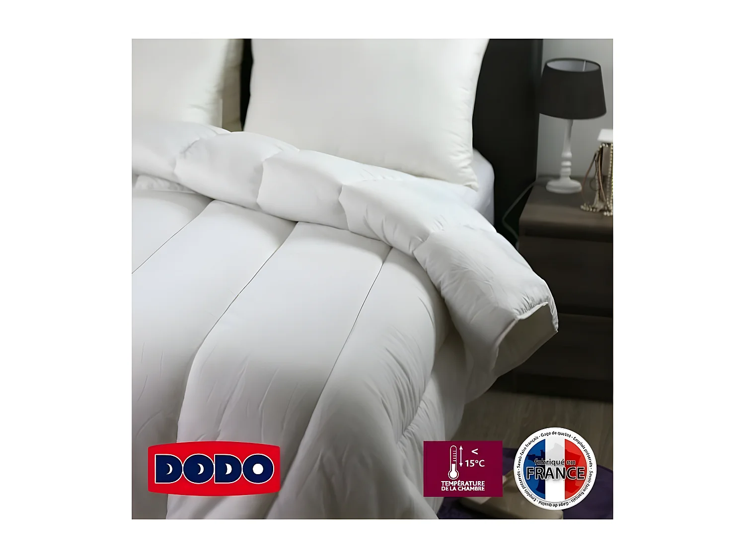 Edredón muy cálido DODO 450g/m² SUPER ACTIWARM 240x260 cm blanco