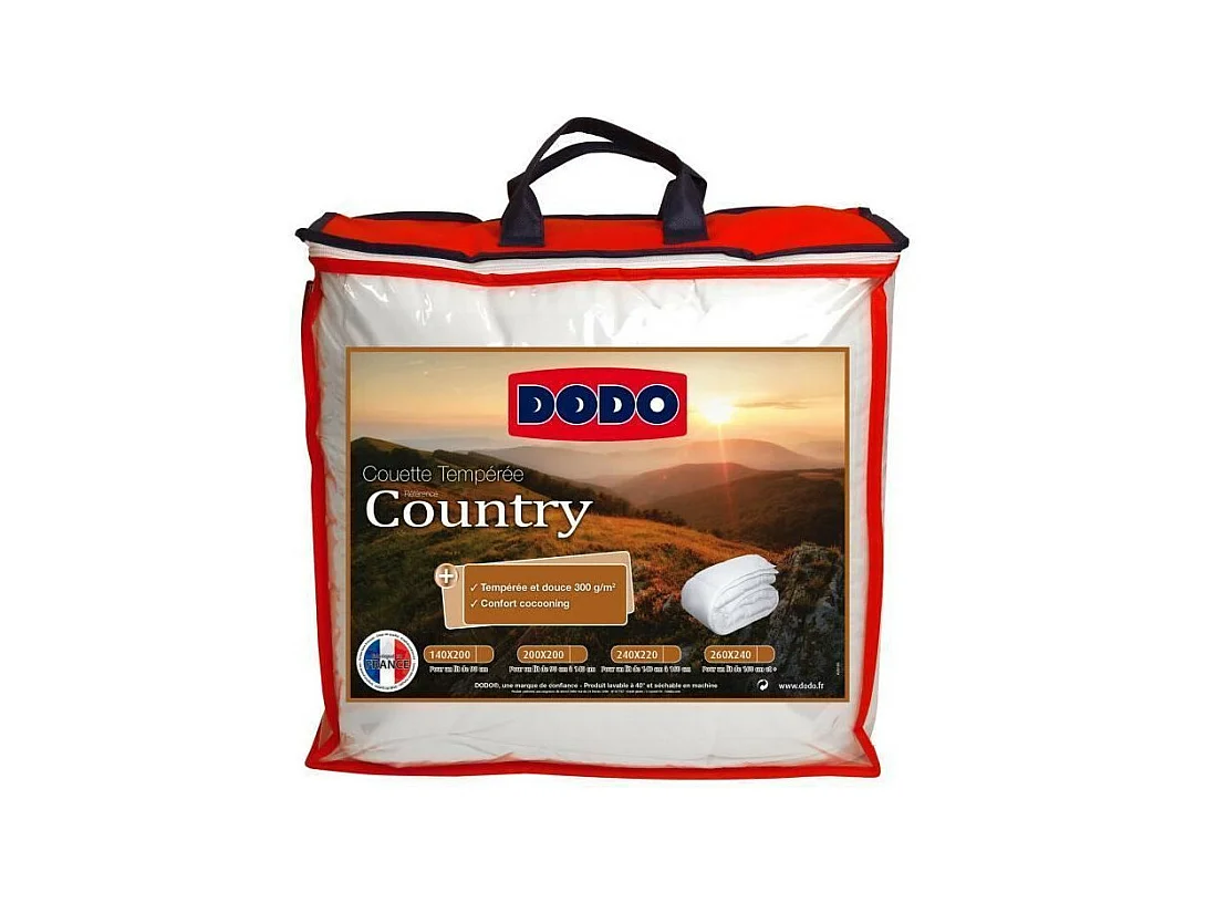 Temperierte Bettdecke Country DODO - 240 x 260 cm - Weiß