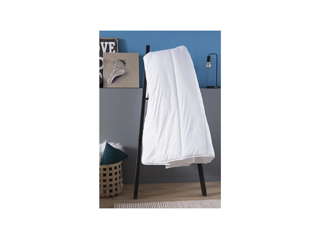Couette Anti-acarien 220 x 240 cm DODO - Tempérée - 100% fibre polyester - 2 personnes - Blanc
