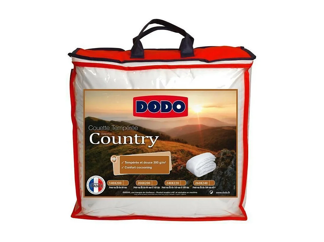 Temperierte Bettdecke Country DODO - 220 x 240 cm - Weiß