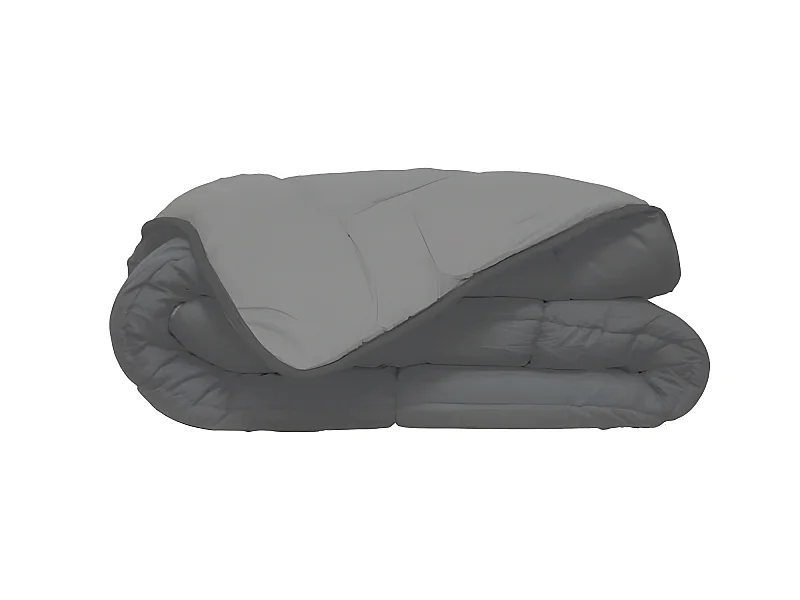 Leichte Wendebare Mikrofaserdecke 200g/m2 140x200cm - Hudson Stahl & Silber