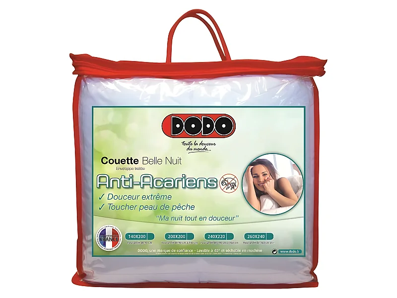 Temperierte Bettdecke 350g/m² BELLE NUIT 200x200cm - Wärme und Komfort für 2 Personen