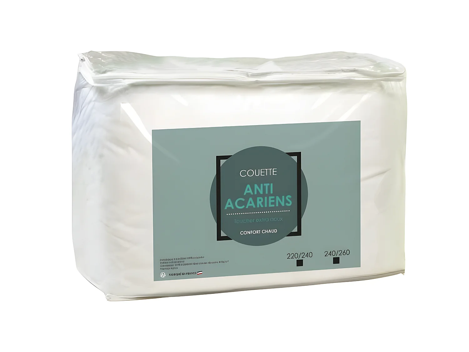Couette Chaude Microfibre Anti-Acariens 240x260cm