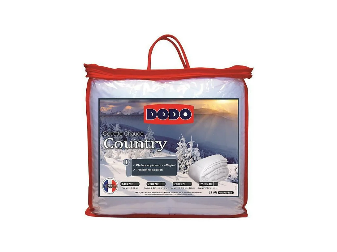 DODO Couette chaude 400gr/m2 COUNTRY 140x200cm