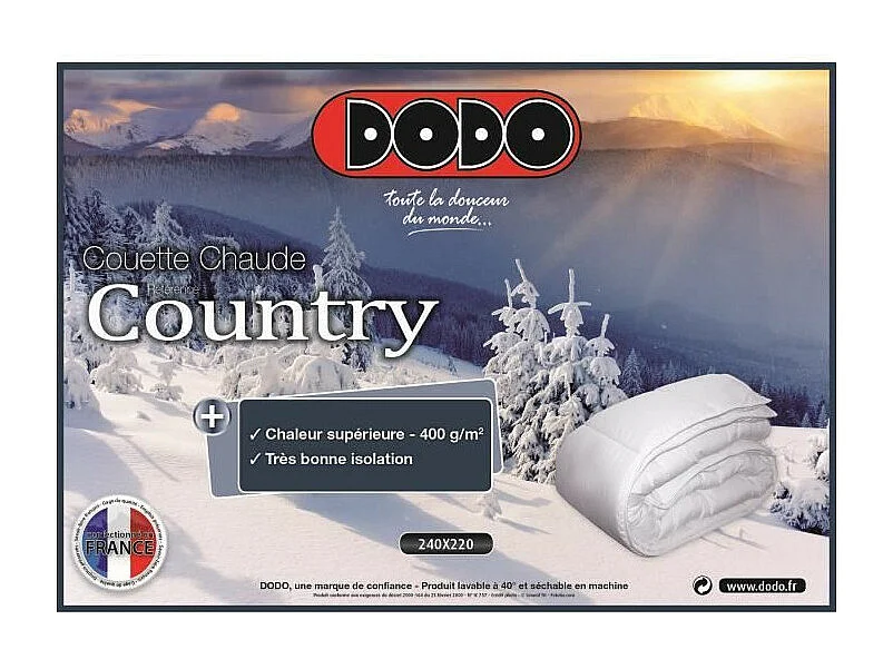 DODO Couette chaude 400gr/m2 COUNTRY 140x200cm