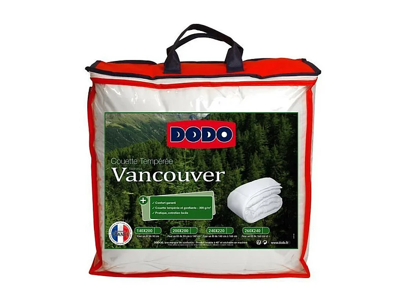 Piumone temperato Vancouver - 200 x 200 cm - Bianco