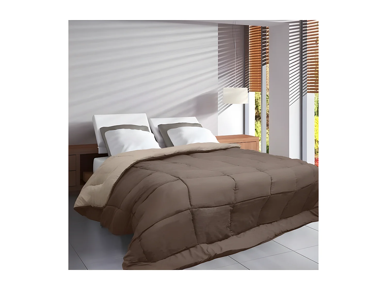 Lekki kołdra z mikrofibry 200g/m2 140x200cm Taupe & Lin