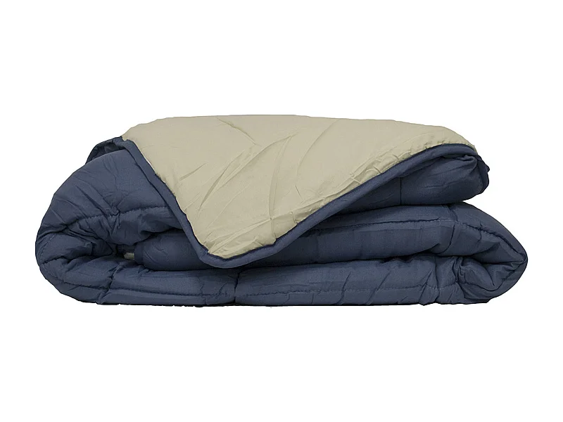 Couette légère réversible bicolore en microfibre 200 gr/m²