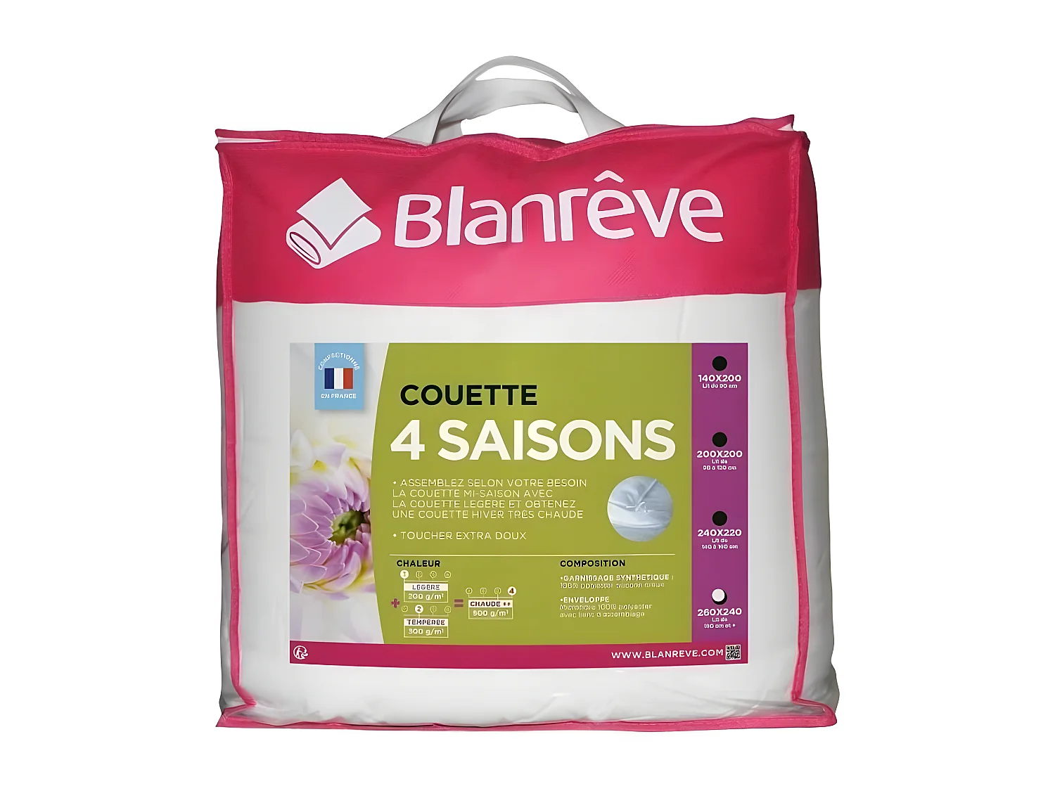 Edredão 4 estações BLANREVE - 240 x 260 cm - Branco