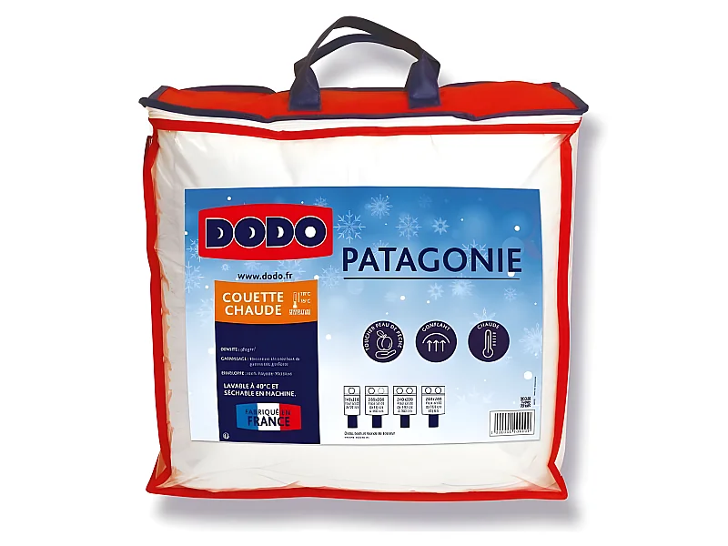 DODO Couette chaude Patagonie blanc - 240x260 cm