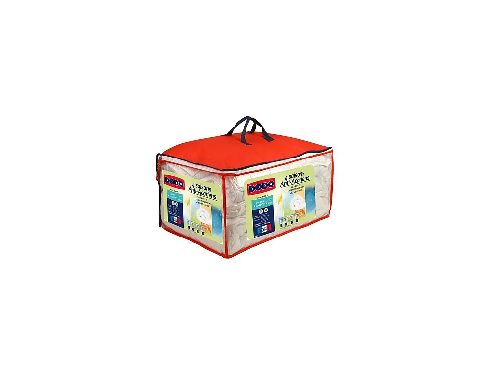 Couette 4 saisons anti-acariens DODO - 240 x 260 cm - Blanc