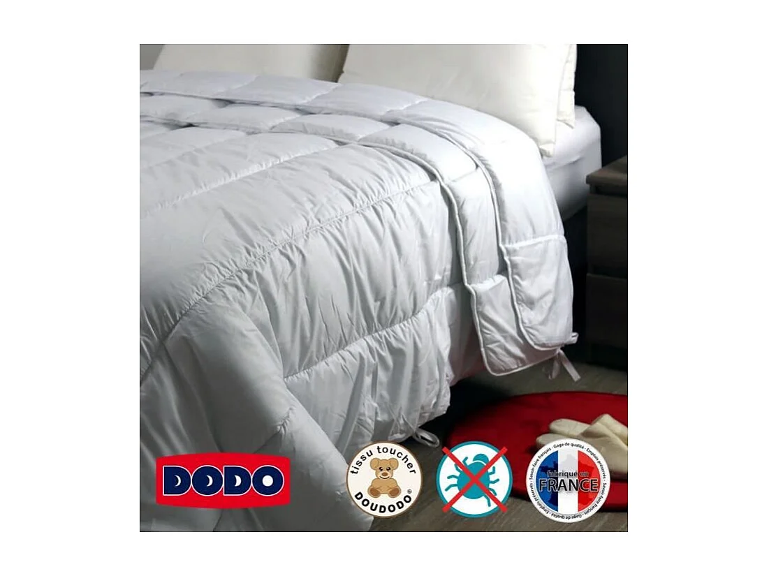 Couette 4 saisons anti-acariens DODO - 240 x 260 cm - Blanc