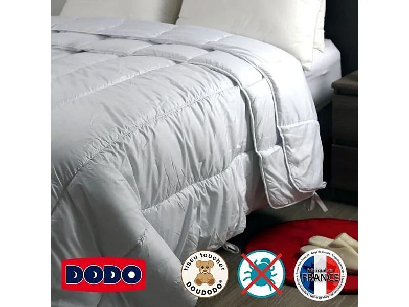 Couette 4 saisons anti-acariens DODO - 240 x 260 cm - Blanc