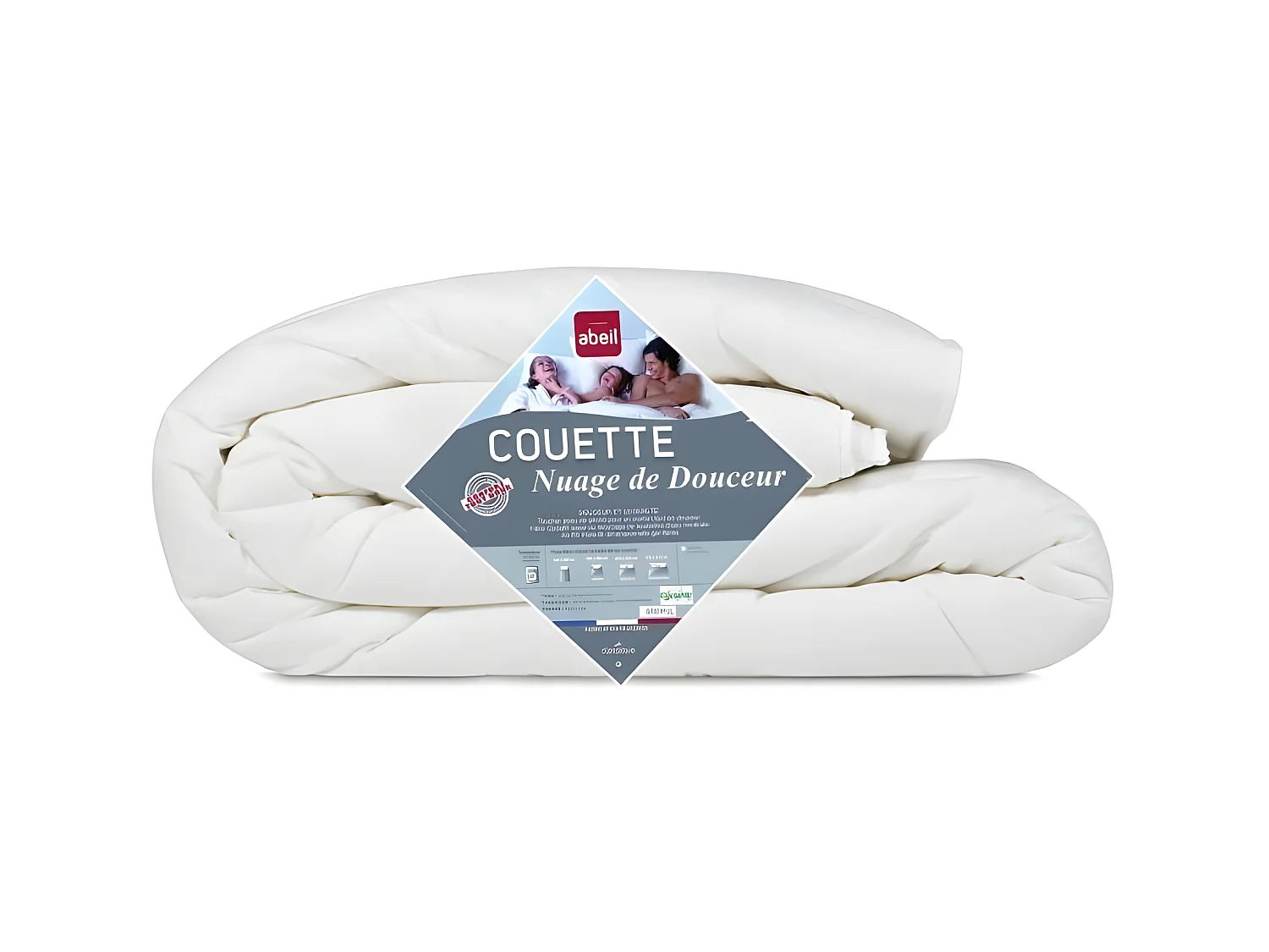 Bettdecke Abeil Soft Cloud 140x200 cm Weiß Leicht und Atmungsaktiv