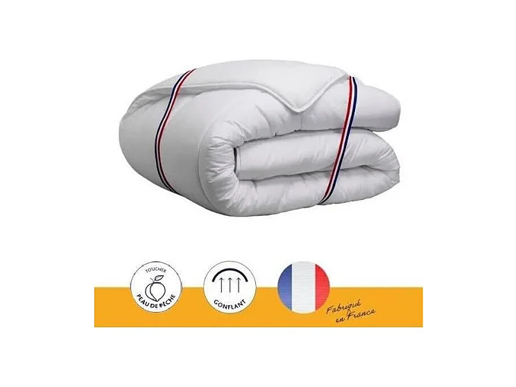 Dekbed 240 x 260 cm DODO Tempérée 100% Polyester Vezel Voor 2 Personen Wit Vancouver Ultra