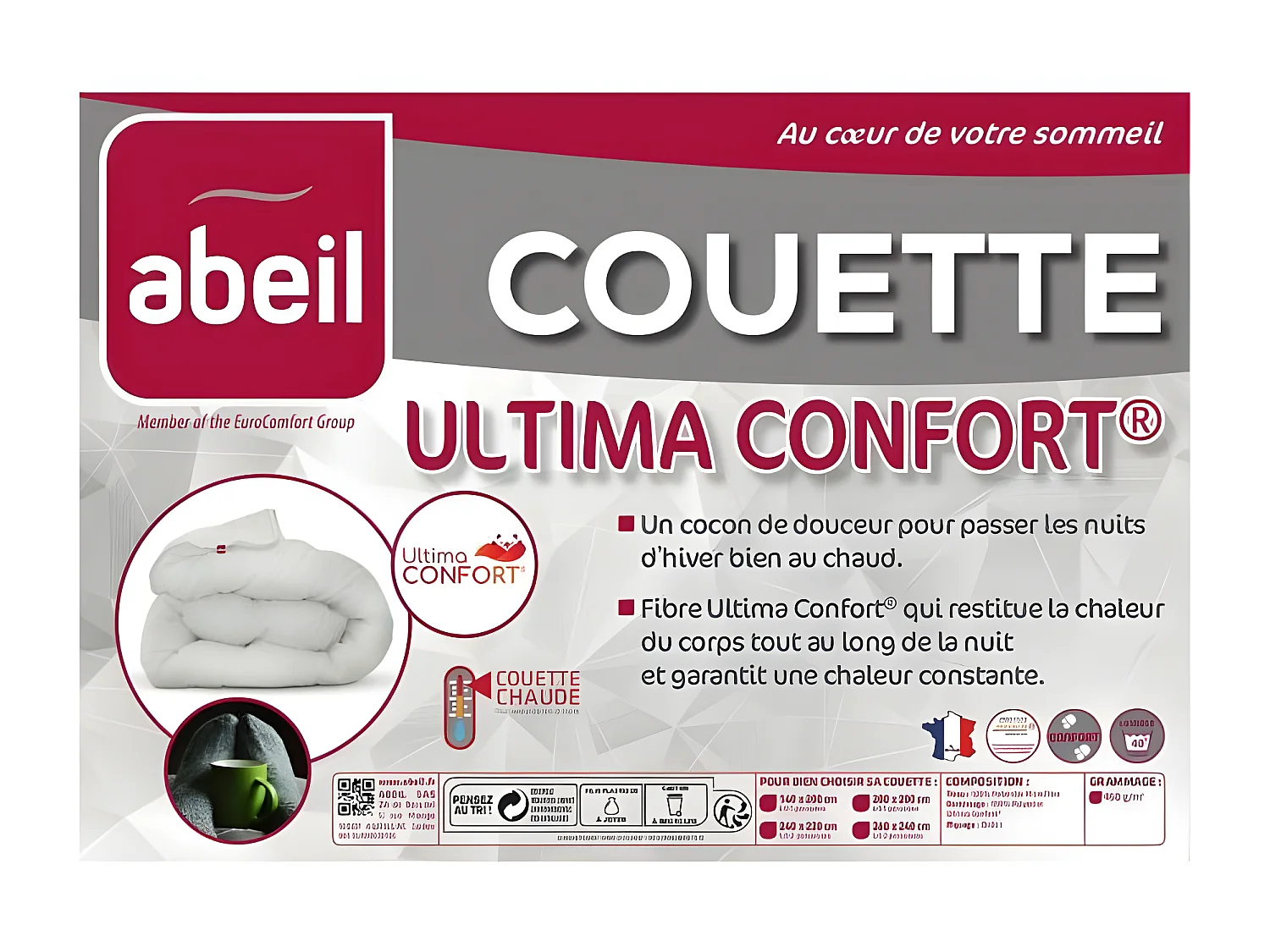 Bettdecke Ultima Confort 450 - 240 x 260 cm Ultra Warm
