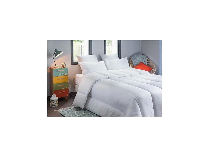 Zeer warm dekbed van anti-allergene percale 420g/m² 200x200cm