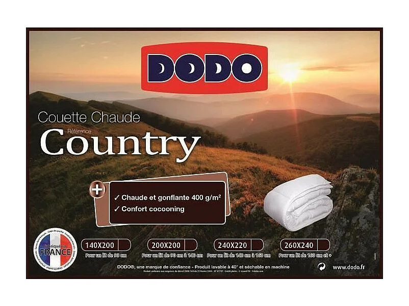 Warm dekbed DODO COUNTRY 220x240cm 400g/m²