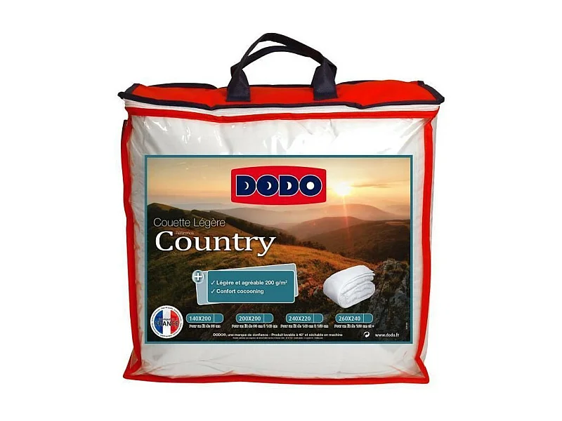 Lichtgewicht dekbed Country - 200 x 200 cm - Wit