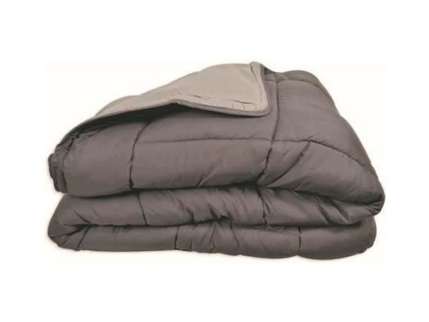 Warme Omkeerbare Microvezel Dekbed 400 gr/m2 CALGARY Staal & Zilver 220x240cm