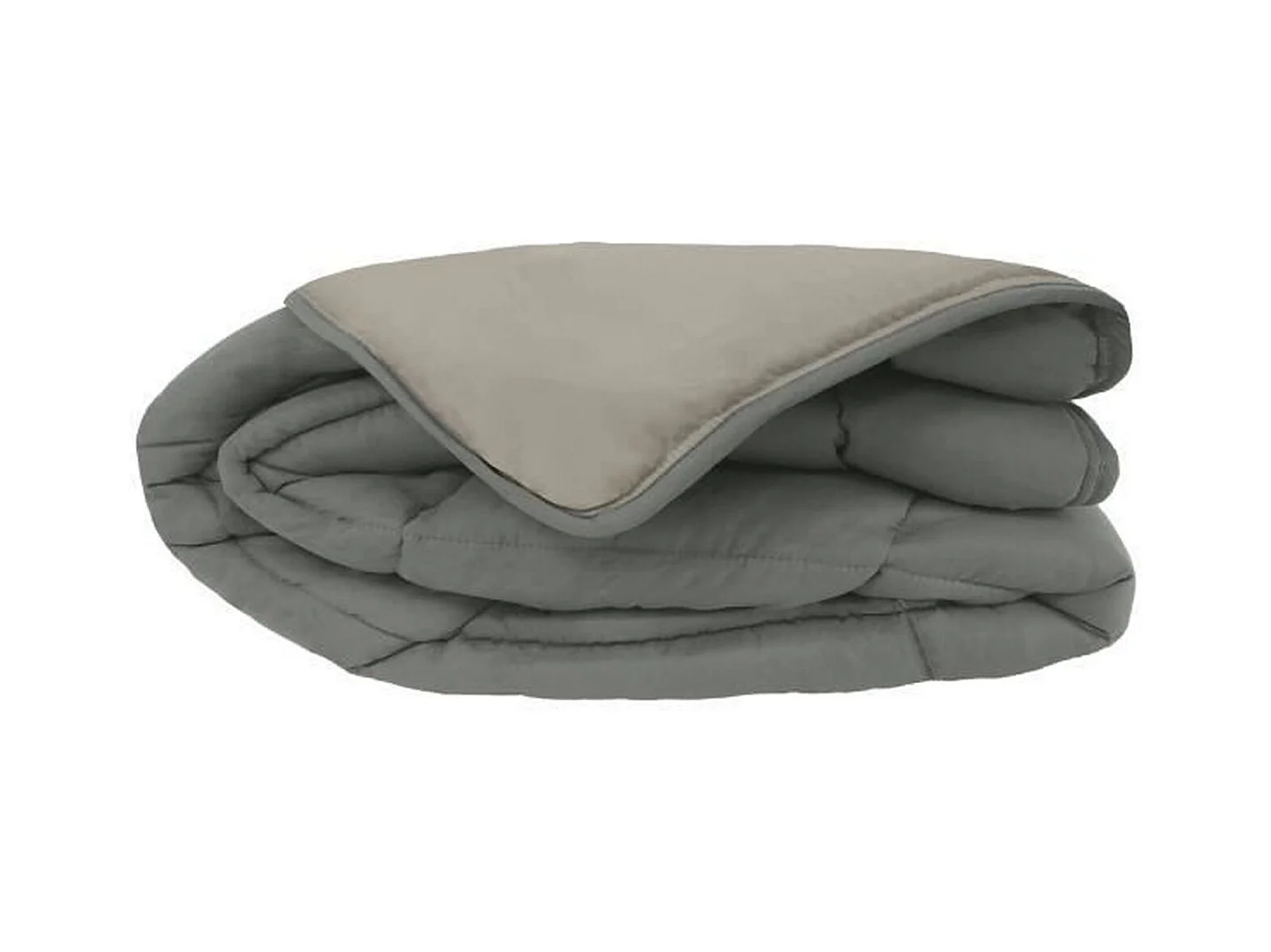 Warme Omkeerbare Microvezel Dekbed 400 gr/m2 CALGARY Staal & Zilver 220x240cm