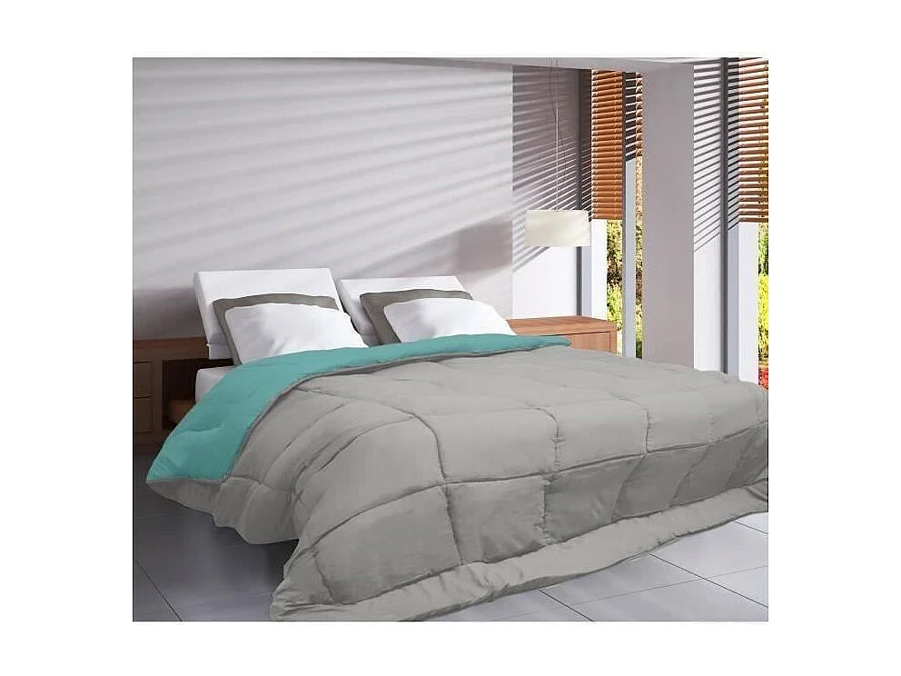 Edredón reversible bicolor de microfibra 400gr/m²