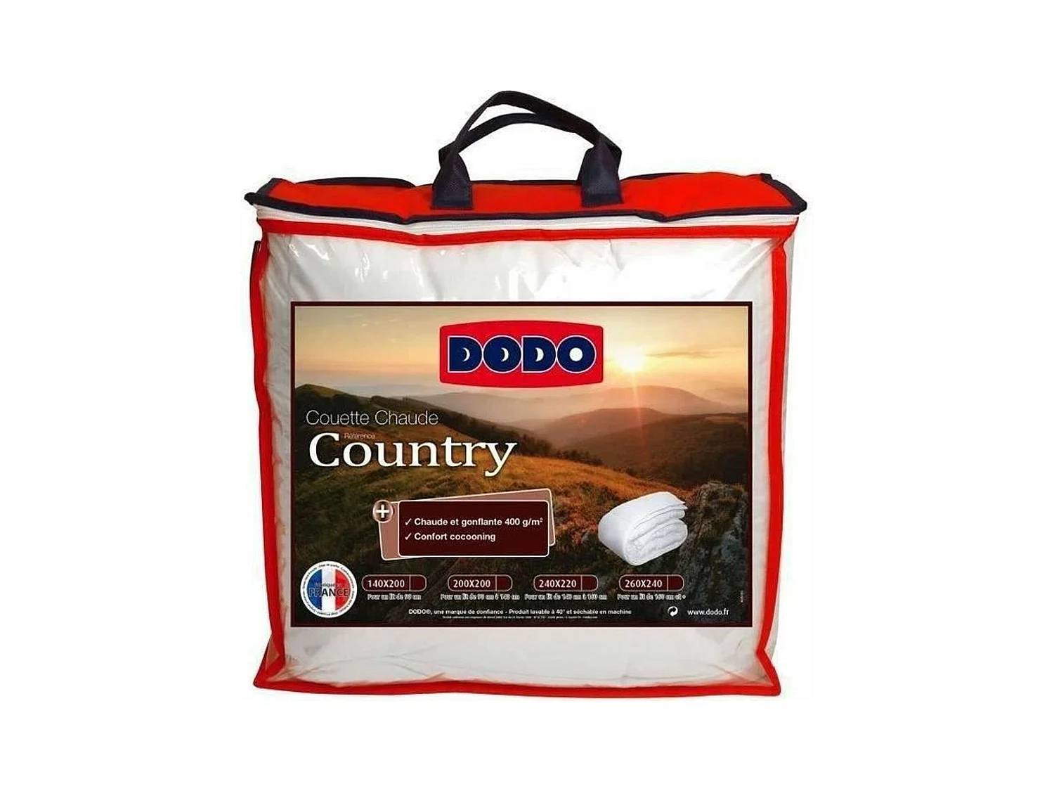 Edredón cálido 400gr/m2 COUNTRY 240x260cm DODO