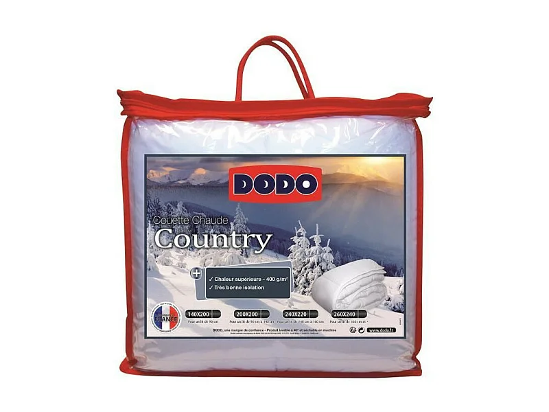 DODO Couette chaude 400gr/m2 COUNTRY 240x260cm