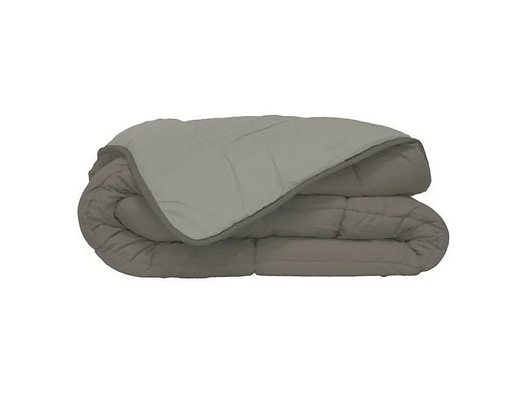 Couette Microfibre 400g/m2 CALGARY Taupe + Lin 220x240cm
