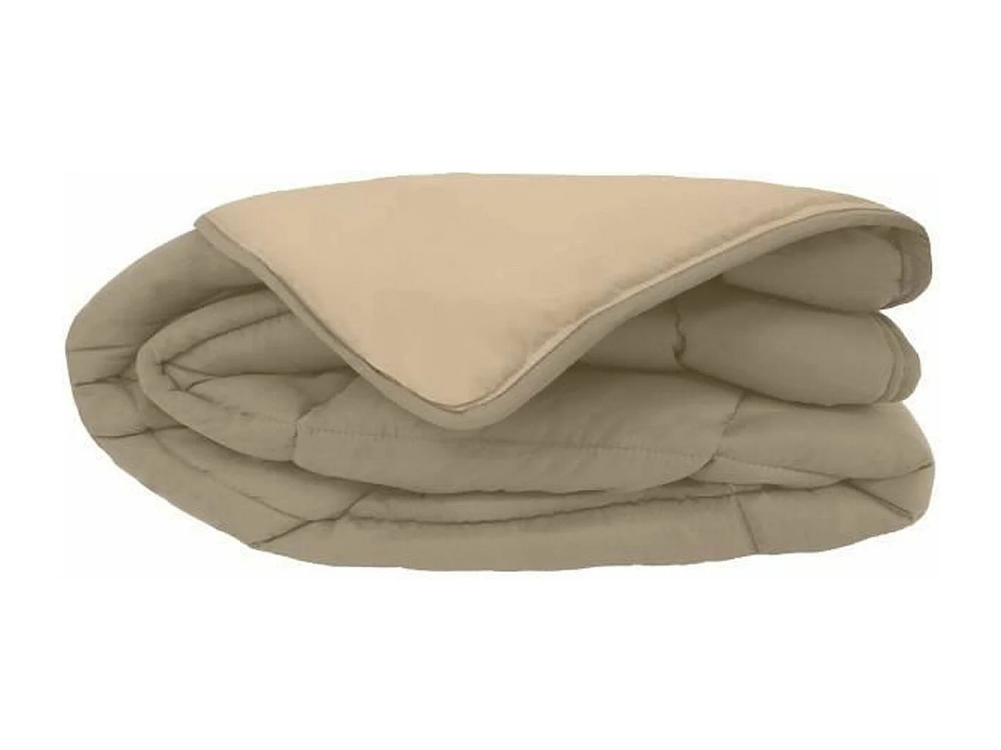 Couette Microfibre 400g/m2 CALGARY Taupe + Lin 220x240cm