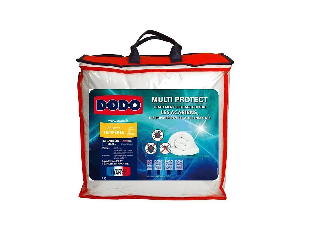 Piumone temperato MULTIPROTECT - 200 x 200 cm Anti-acaro e Antimicrobico