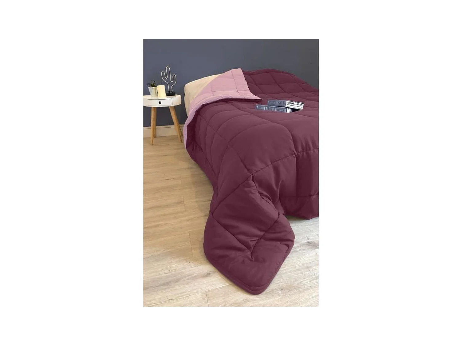 Warme Microvezel Dekbed 400 gr/m2 CALGARY Pruim & Lila 240x260cm