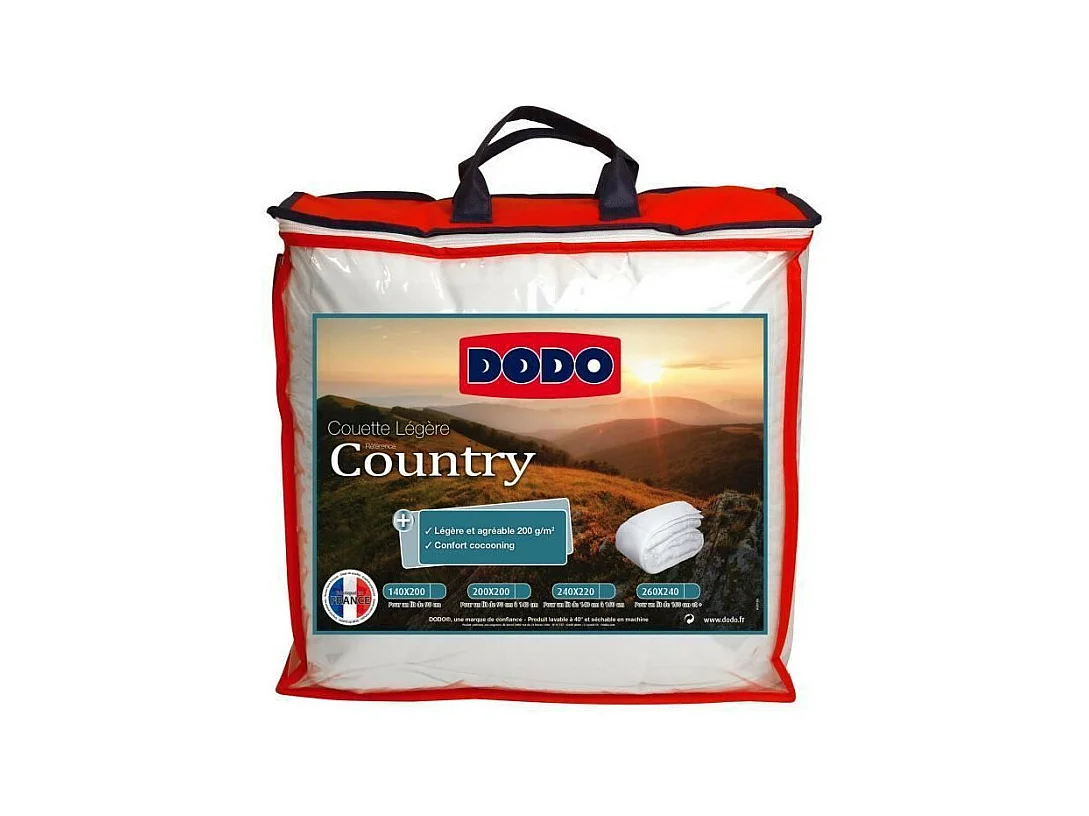 DODO Couette legere Country - 220 x 240 cm - Blanc