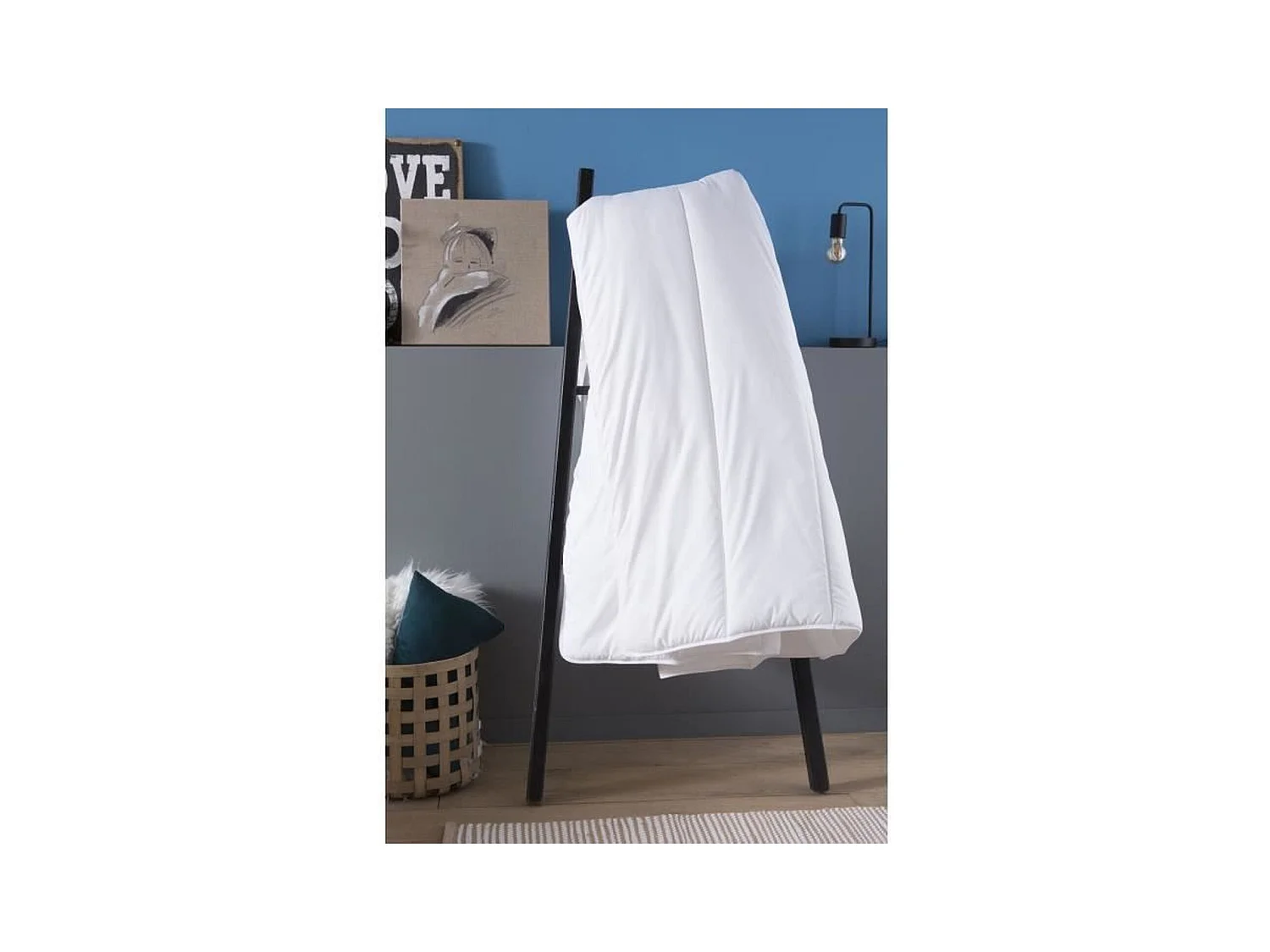 Edredón templado Vancouver - Blanco 140x200 cm - Confort acogedor - Fabricación francesa