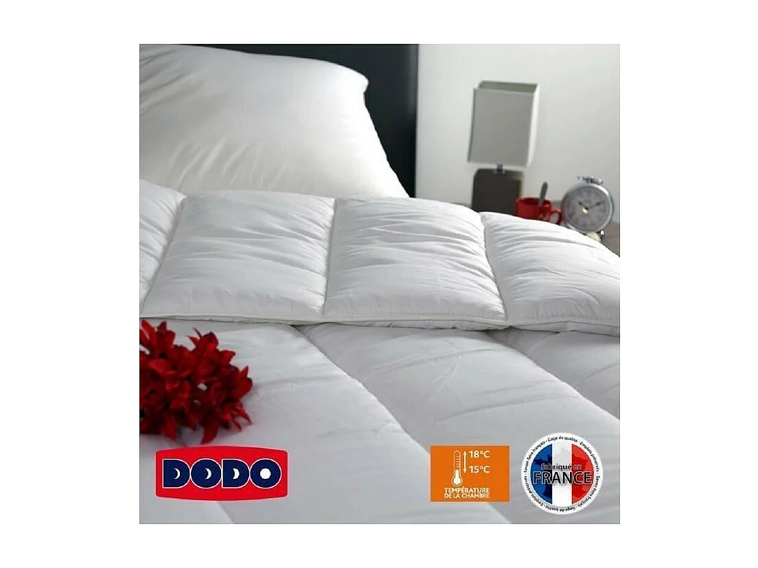 Couette chaude 400gr/m² VANCOUVER 200x200 cm blanc