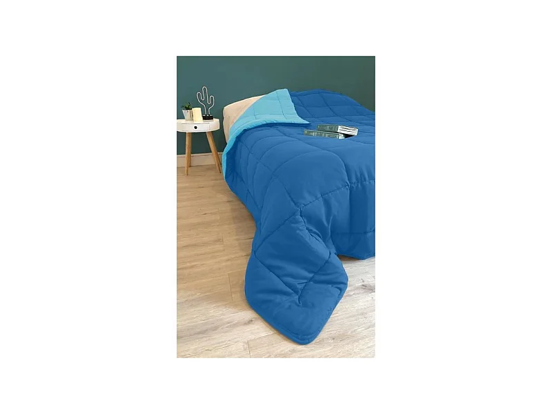 Piumone caldo in Microfibra 400 gr/m2 CALGARY Gitane + Azur 220x240cm