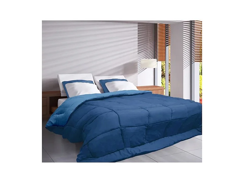 Edredón cálido de Microfibra 400 gr/m2 CALGARY Gitane + Azur 220x240cm