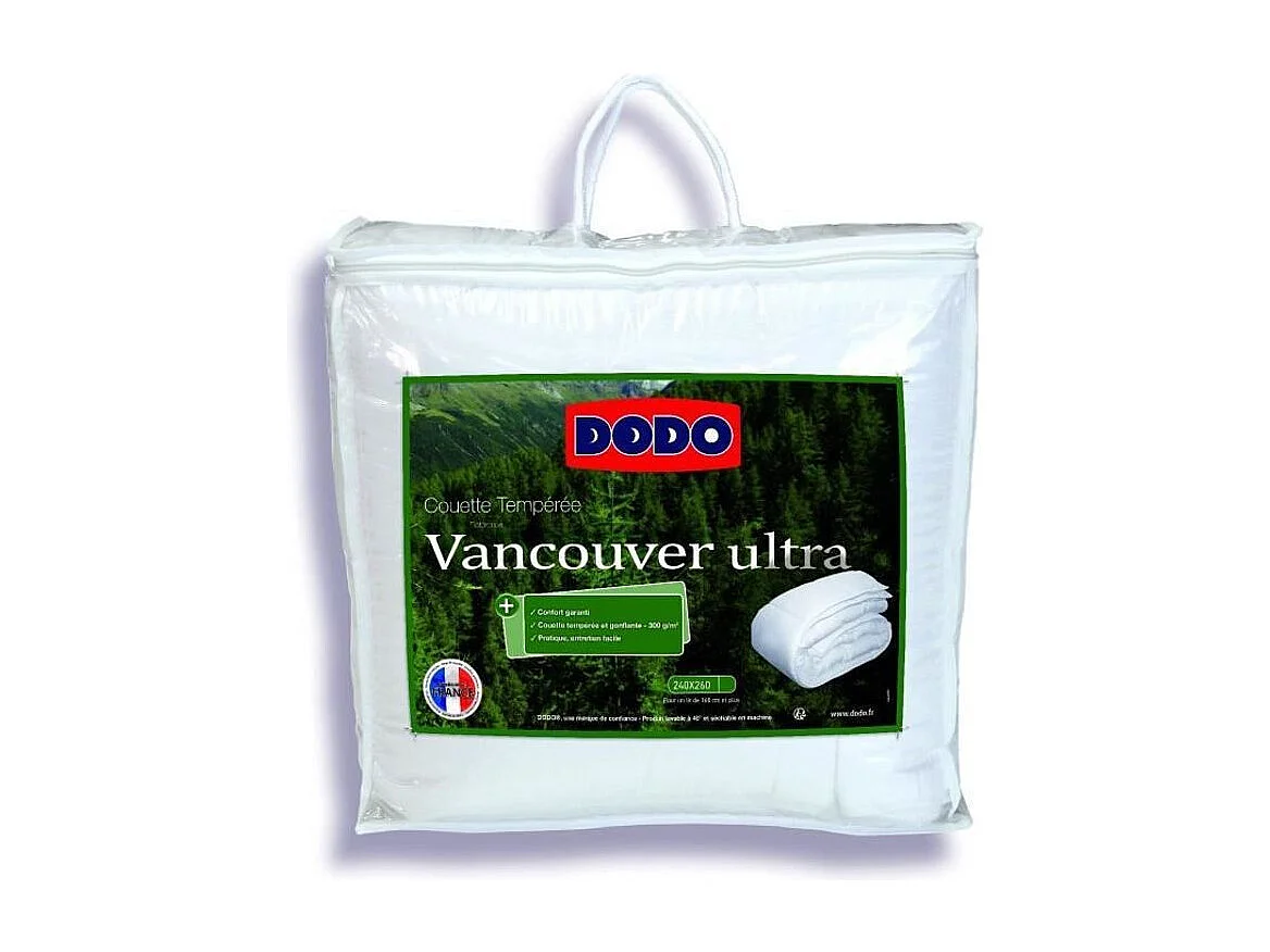 Couette chaude Vancouver ultra 400 g-m² Dodo - Chaude pour un confort optimal-Taille 200x200 cm