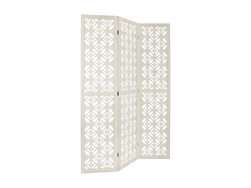 Paravent en Bois "Nomade" 120x170cm Blanc